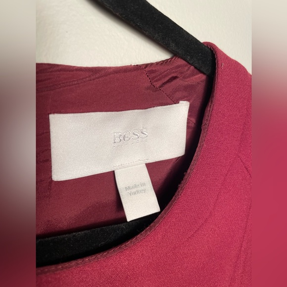 BOSS Hugo Boss Dark Red A-Line Dress - Picture 2 of 6